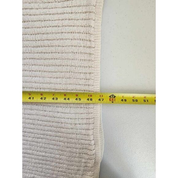 Shade & Shore Knit Maxi Dress Large Cream Cover Up Tank Dress Semi Sheet Lounge - Picture 5 of 13